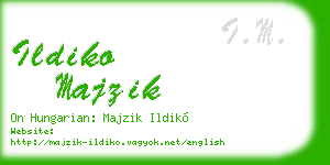 ildiko majzik business card