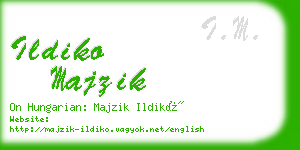 ildiko majzik business card